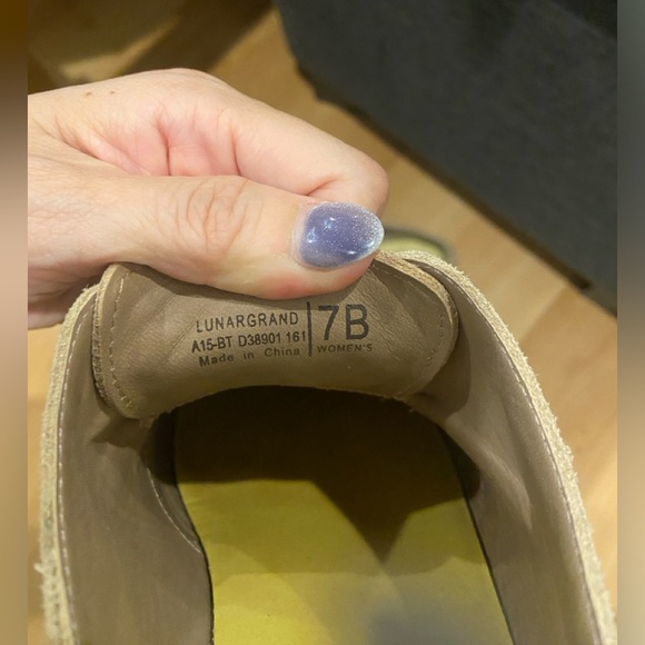 Cole Haan Lunargrand Wingtip Oxford Shoes Tan and Yellow size 7 - Picture 8 of 9